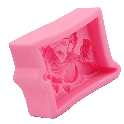 Saidian 1 Pcs 3D Girl Molds Silicone Fondant Mould Fairy Girl Flowers Mold Craft Art Soap Mold Baking For Cupcake Chocolate #TOP4