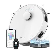 Lefant M1 Robot Vacuum dToF Navigation, Multi-Floor Mapping, Robot Vacuum Cleaner and Mop 5500Pa Strong Suction, No-go Zone…
