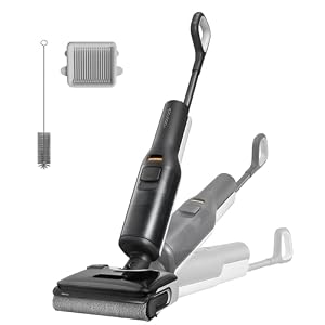roborock F25 aspirateur Laveur 20 000 Pa, Tout-en-Un avec séchage Rapide à 90 °C, Auto-Nettoyage à l'eau Chaude, serpillière Anti-enchevêtrement, inclinable à 180° pour sols durs. (F25)