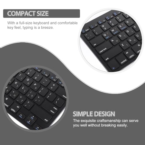 Teclado inalámbrico hebreo OSALADI de ABS para oficina 4