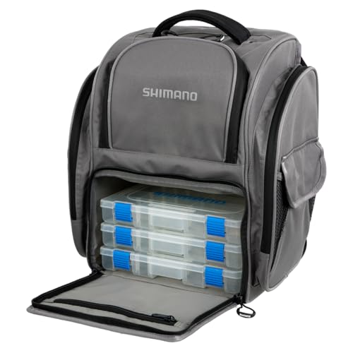 Mochila Shimano Predator y caja de aparejos para tus jornadas de pesca en río