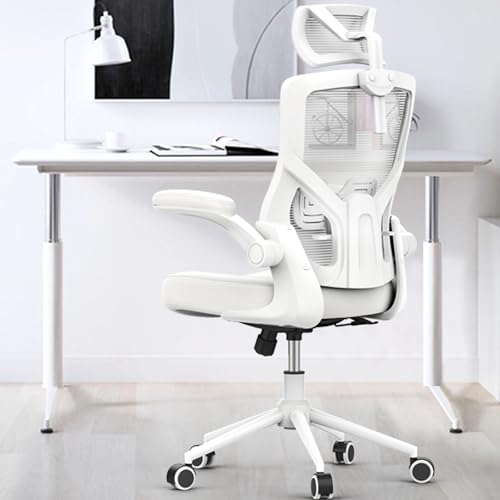 Silla de computadora ergonómica de malla, respaldo alto,...