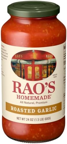 Rao's Homemade Roasted Garlic Sauce Made with Italian Tomatoes, 24 oz