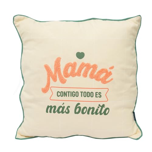 Mr. Wonderful - Cojín - Mamá, contigo todo es más bonito