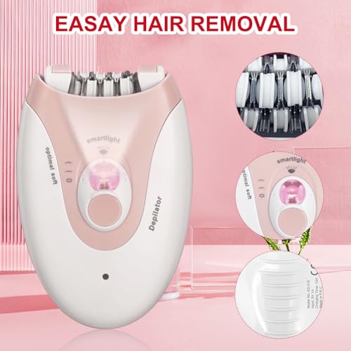 DASIAUTOEM Epileerapparaat voor dames, haarverwijderaar voor vrouwen, haarverwijderaar, beauty-set, damesscheerapparaat, ontharing voor benen, lichaam, oksels, bikini, gezicht, epilator voor dames - Afbeelding 3