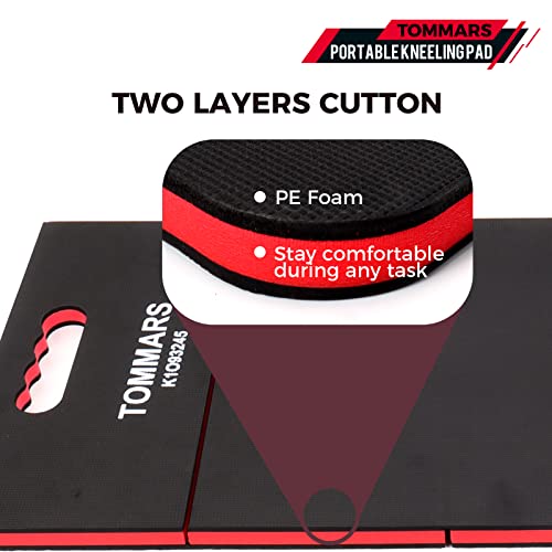 Tommars Thick Kneeling Pad 0.9 Inch, Kneeling Pad For Mechanic Automotive Kneeling Pad Foam Kneeling Pad Waterproof Anti-Fatigue With Handle #TOP3