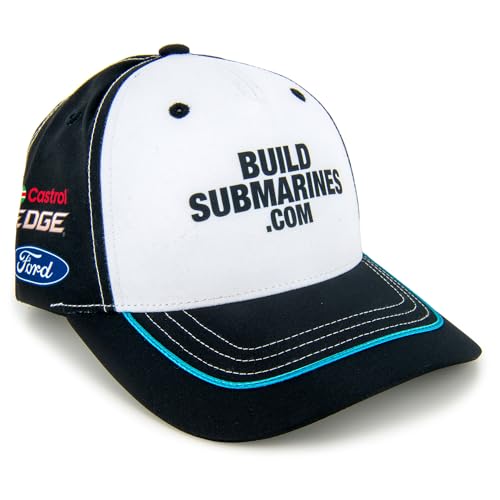 Gorra Checkered Flag Sports Brad Keselowski 2024 Negra/Blanca miniatura 3