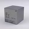1″ 25.4mm Pure Iron Metal Cube 128g 99.95% Gegraveerde Periodieke Tafel