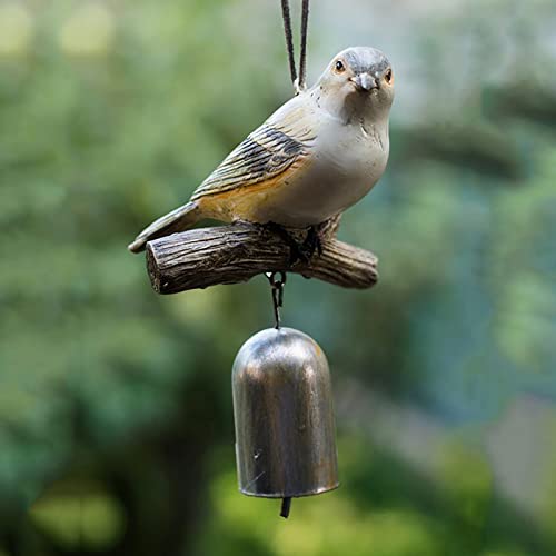 Campana de metal petirrojo de 5 pulgadas decorativa para colgar en la puerta del jardín de tu casa 2