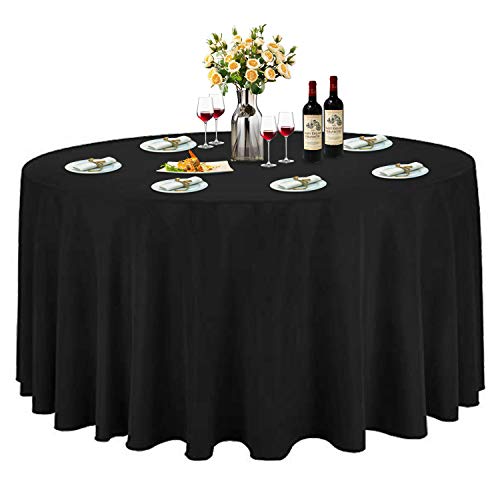 ABCCANOPY Round Tablecloth 120" Inch Round Table Cloths for Circular Table Cover Washable