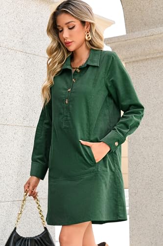 Robe ample coton hiver dissimulant les formes avec poches