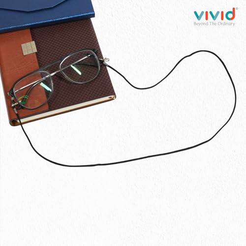 Image of Unisex Spec Holder Hook & Loop Anit Slip Eyewear Lanyard Faux Leather Chain