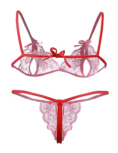 Image of Xs and Os Women's Babydoll with Lace Bra Panty Lingerie Set Combo