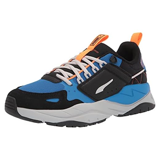 PUMA X-ray 2 Tênis masculino, Ramble preto-cinza violeta futuro azul vibrante laranja-branco, 4
