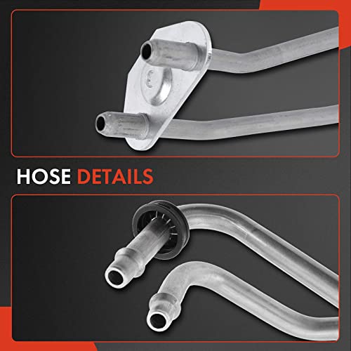 A-Premium Inlet and Outlet Automatic Transmission Oil Cooler Line Hose Assembly Compatible with Chevrolet Equinox Pontiac Torrent 2006-2009 3.4L - Thumbnail 6