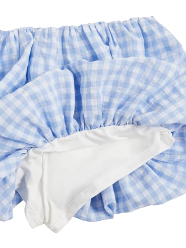 Women's Y2K Bubble Mini Skirt Low Waist Ruffle Balloon Skirt Bloomers3