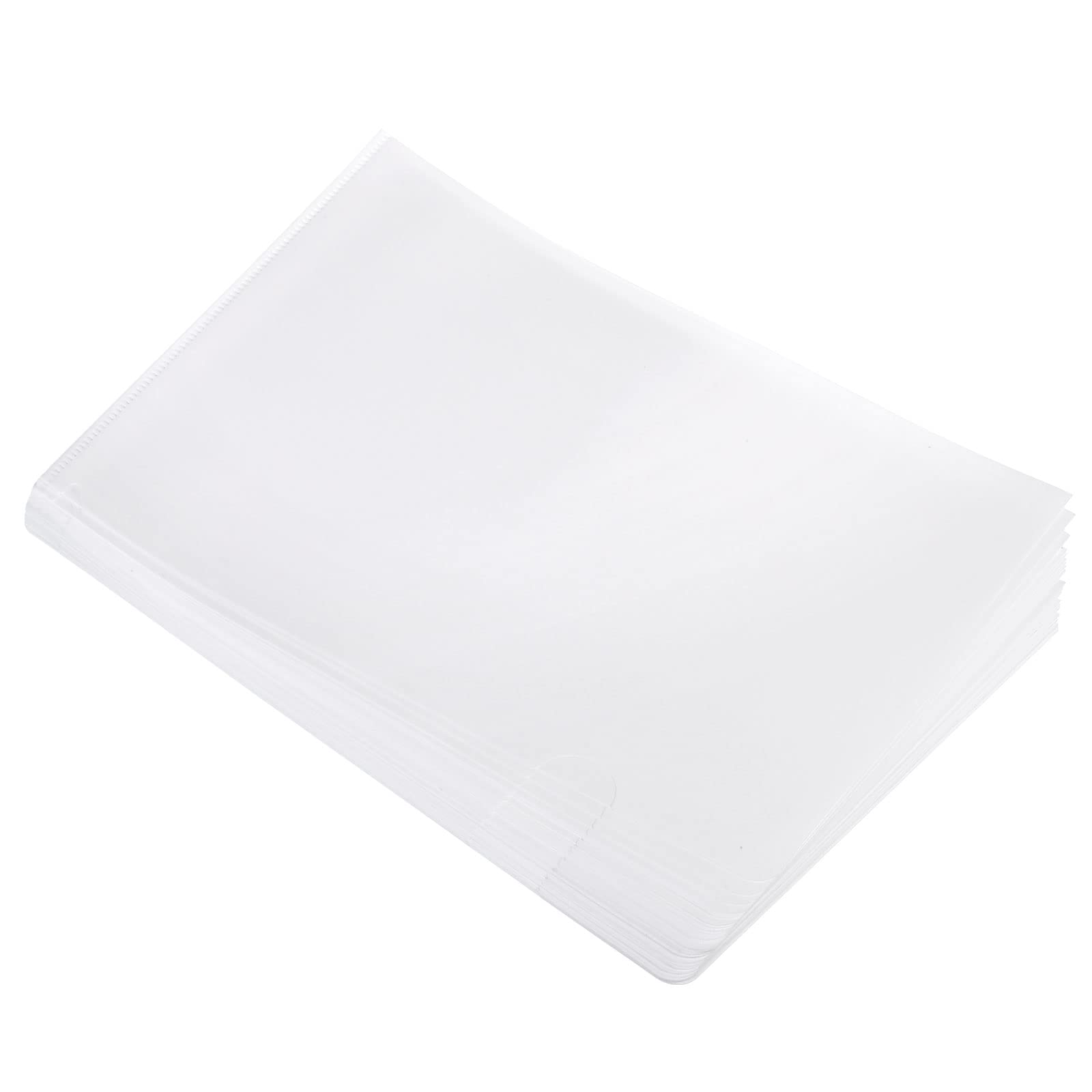 PATIKIL 36 Paquet L Type Chemises A4 Document Chemise Classeur Blanc