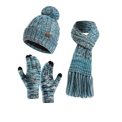 Ensemble écharpe bonnet gants femme tricotés pour ne plus avoir froid en hiver