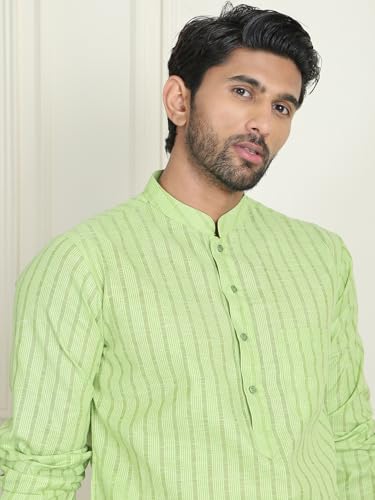 Image of Jompers Men's Cotton Striped Kurtas
