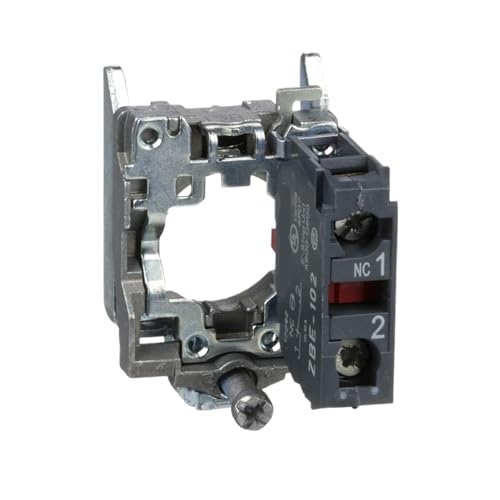 Bloc de contact simple ZB4BZ102 avec collier de fixation Schneider à vis 1 NF