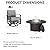 Gotland 5 Piece Patio Set, Aluminum Outdoor Swivel Chairs Set with 48’’ Round Fire Pit 5.1’’ High-Resilience Seat Cushions 29.5" Deep Seating, Metal Patio Furniture Set Patio Conversation Sets, Grey