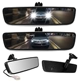 auto dimming rear view mirror - Electrochromic Glare Reduction - Universal Fit Replacement with Sliding Metal...