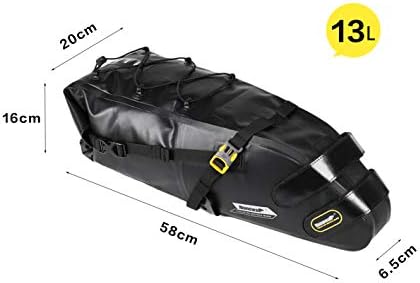 Rhinowalk Bike Saddle Bag 2.5L 5L 10L 13L Waterproof Cycling Tail Bag Strap-on Bike Under Seat Bag for Mountain Road MTB Bike