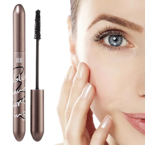 Mascara Thick Mascara Brown Three Dimensional and Long Smooth&Long-lasting Waterproof Sweat-proof Not Easy To Smudge Thick&Curled Long False Eyelash Effect Mascara Bright Eyes Electric Eyes(Brown) - Image 7