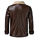 Luckycat Chaqueta Cuero Parka Hombre Abrigos Parka Cálido Abrigo de Cuero Prueba...
