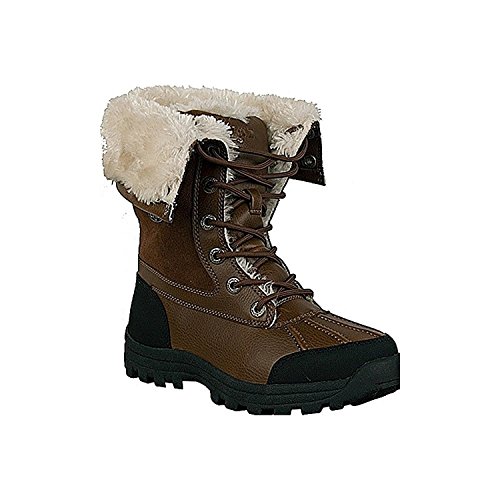 Lugz Women's Tambora Winter Boot, Vintage Brown/Black/Cream, 10 M US