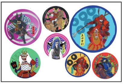 Amazon | 人気武将メンコ 1シート（7枚入）保育学校用品こども良品