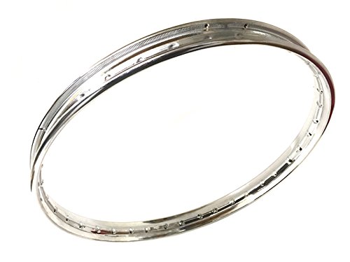 Chrom-Felge 1,50 x 17 Zoll – passend für Mofa, Moped, Mokick, KKR – 36 Loch Felgenring – Ersatzfelge für Kreidler K54 Florett RS, Zündapp KS GTS C 50, Eiertank u.v.m.