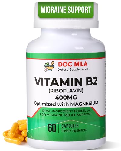 Doc Mila Vitamin B2 Riboflavin 400mg Capsules