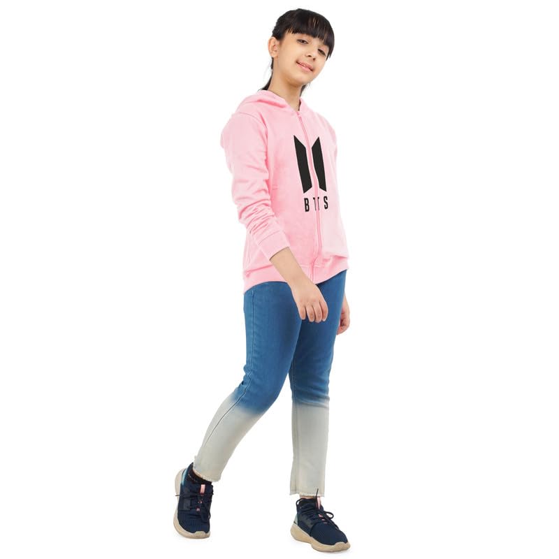 Image of ARIEL Girls Cotton Hooded Sweatshirt(Pack of 1)