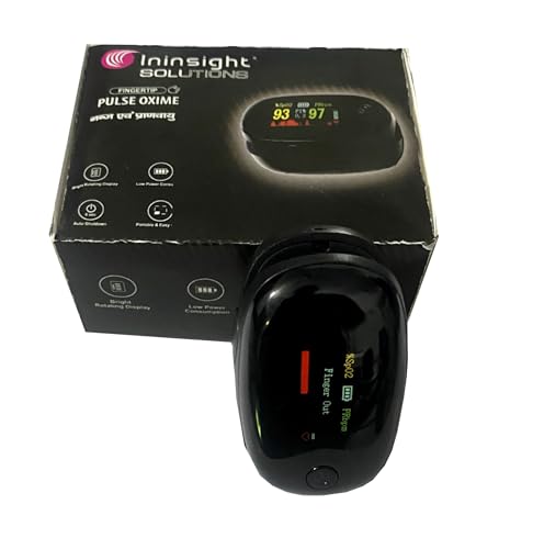 Image of Pulse Oximeter Fingertip, Blood Oxygen Saturation Monitor Fingertip, Blood Oxygen Meter Finger Oximeter Finger with Pulse, O2 Monitor Finger for Oxygen- 12 Month Warranty
