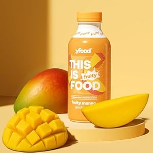 yfood Trinkmahlzeit Fruity Mango - 12 x 500 ml für unterwegs & stressige Tage - vollwertig & ready-to-drink mit 27 g Protein, Vitaminen und Mineralstoffen - inkl. 3 € Pfand