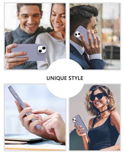Coque iPhone 14 silicone souple antichoc dos rigide lavande - 7