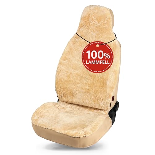 WALSER Autositzbezug Lammfell Lammfellbezug Zoya Autoschonbezug Lammfell beige 20022