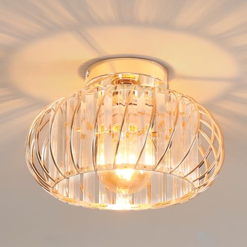 Goeco Lámpara de Techo de Cristal Luz