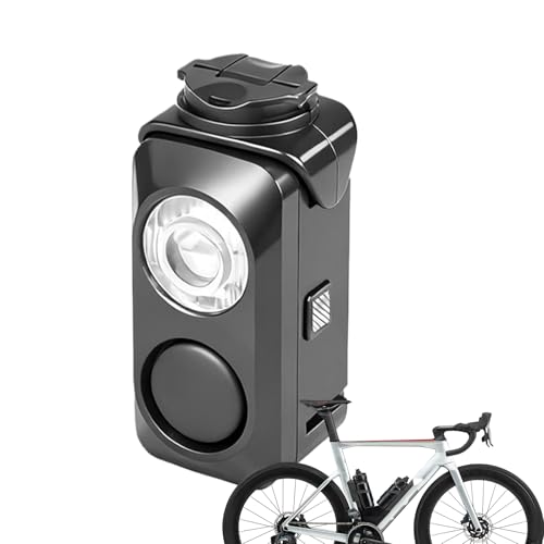 Phare pour vélo route et électrique avec avertisseur sonore réglable pour visibilité nuit