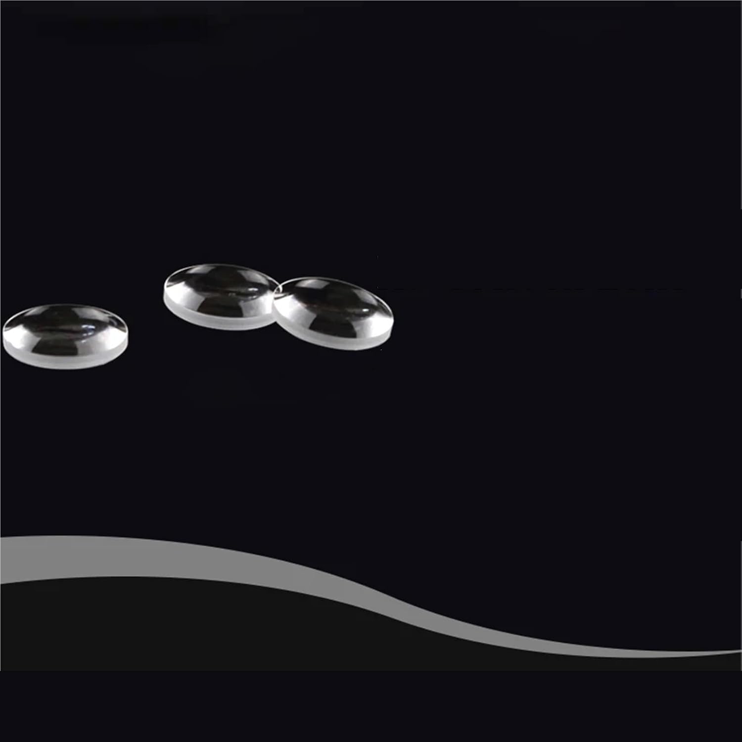 K9光学ガラス凸レンズ 200個 直径18mm、焦点距離13mm、DIYプロジェクト