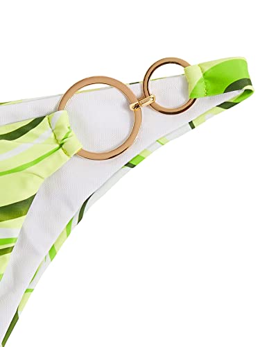 Maillot de bain 2 pièces vert clair avec cordon dos nu ajustable taille M - 6