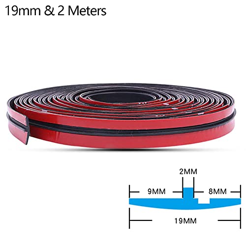 Bostar Striscia di tenuta in gomma per auto a T