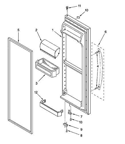 2 Pack 2187172 Refrigerator Door Shelf Bin For Whirlpool For Frigidaire Whirlpool Kenmore Amana Refrigerator Ps328468 Ap3853103 #TOP5