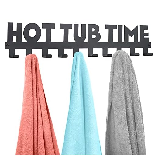 Star Splash Outdoor Towel Rack for Hot Tub – Large Durable Hot Tub Towel Rack Outdoor to Hold Your Towels and Robes in Style – Upgrade Your Hot Tub Accessories and Mudroom