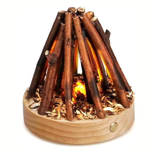 Feu de camp rechargeable sans flamme pour éviter les risques d'incendie à la maison