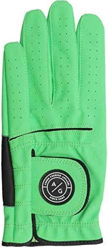 Asher Men's Golf Glove Neon Green, Medium (goes on Left Hand)
