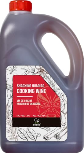 Soeos Shaoxing Cooking Wine, 51.24oz (1500ml), Chinese Cooking Wi...