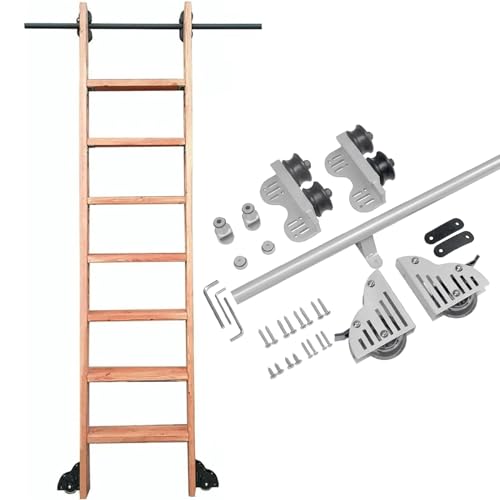 Rail coulissant 200cm pour échelle mobile de loft et entrepôt