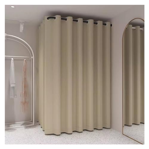 Clothing Store Fitting Room L-Shaped, Mall/Boutique/Office/Bars/Wedding Store/Tailor Shops Corner Wall Mounted Changing Room for Privacy Protection, Commercial Simpl(Set of H-Rod L 120cm/47.2in